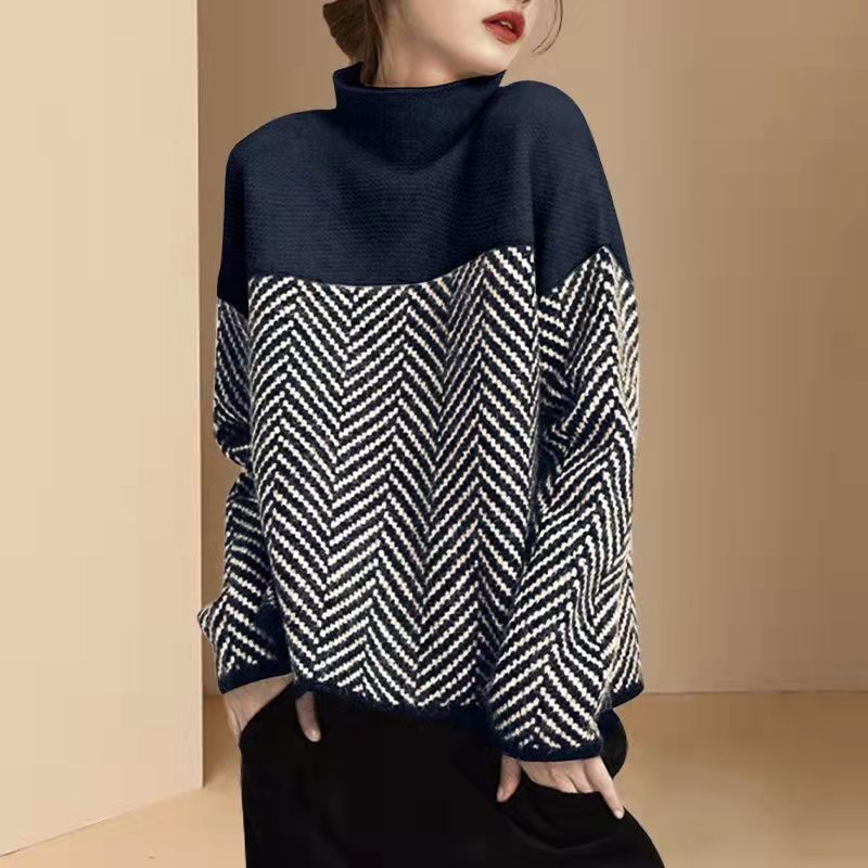 Contrasting warm sweater | SYVEN