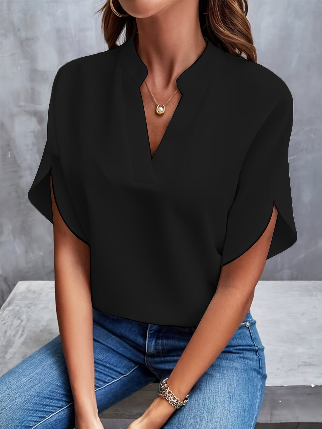 Blouse with wide sleeves Beth | QYVEN