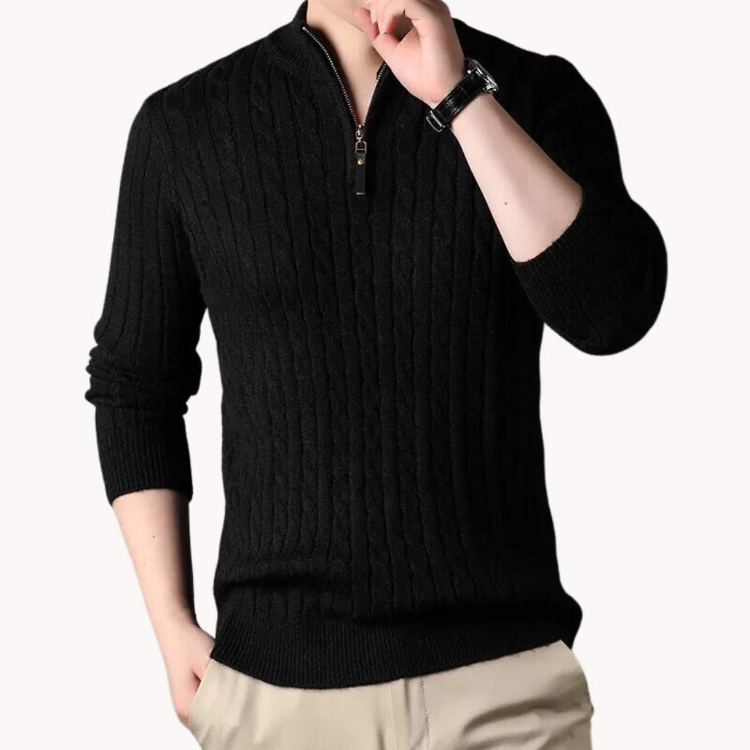Rory zip neck sweater | SYVEN