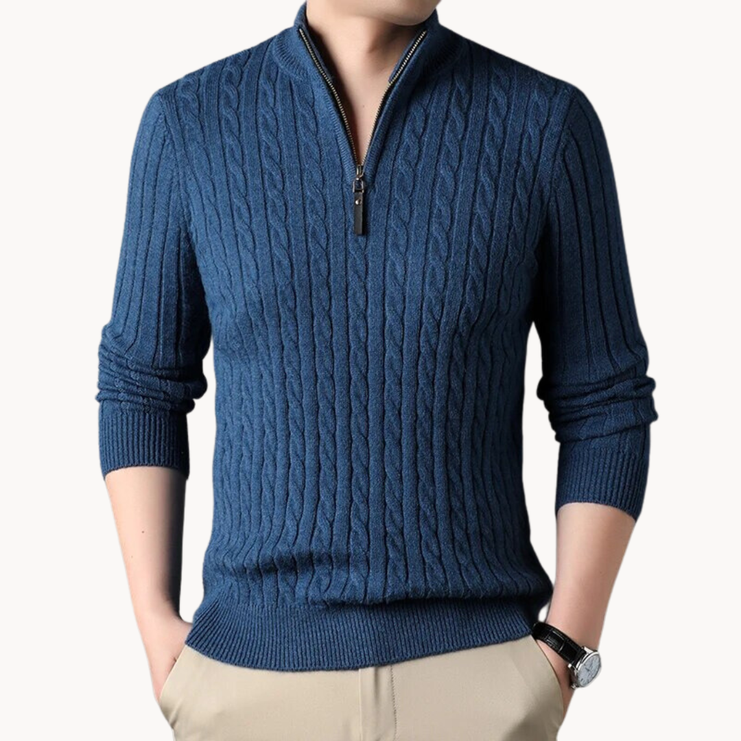 Rory zip neck sweater | SYVEN