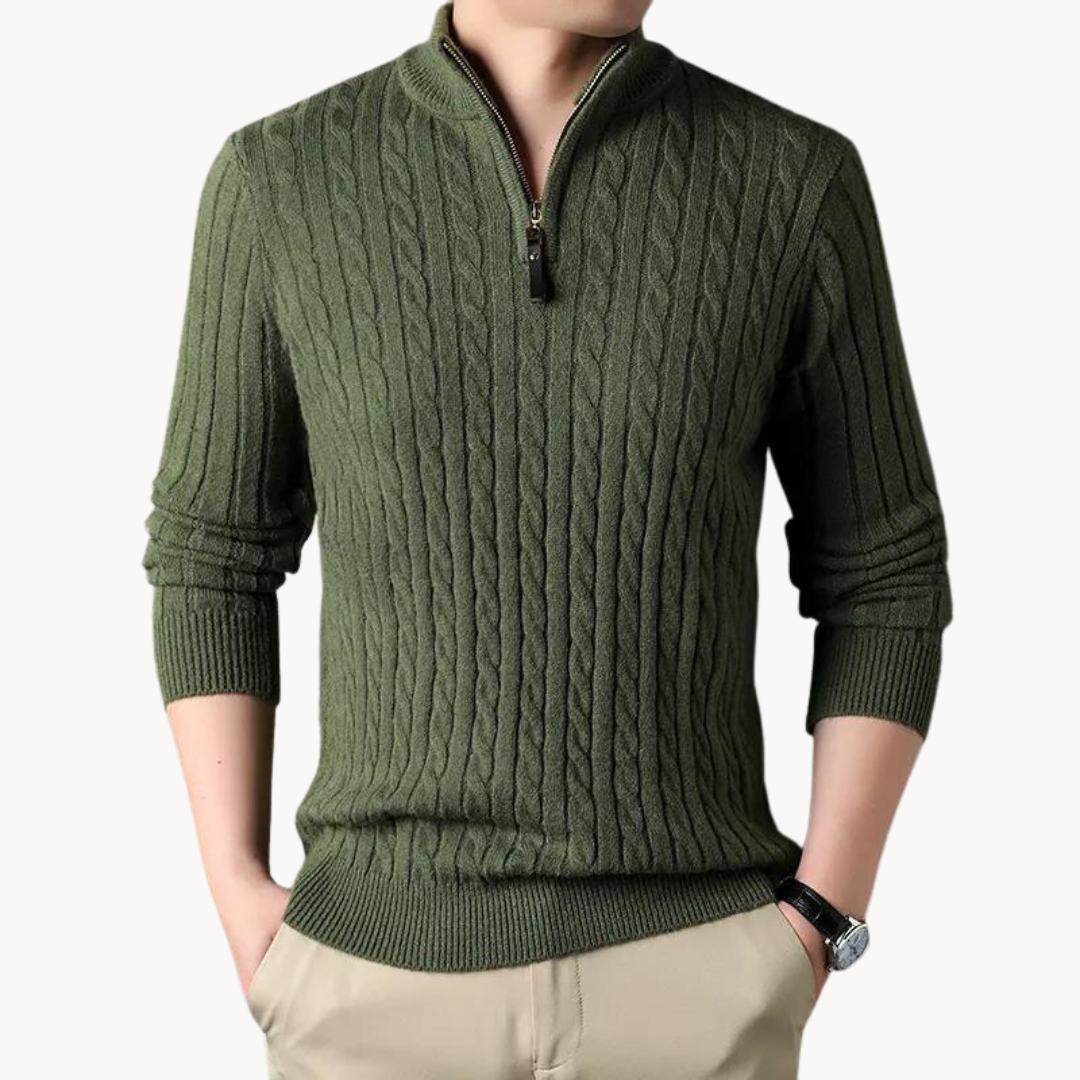 Rory zip neck sweater | SYVEN