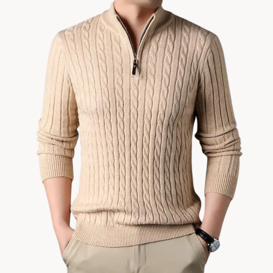 Rory zip neck sweater | SYVEN