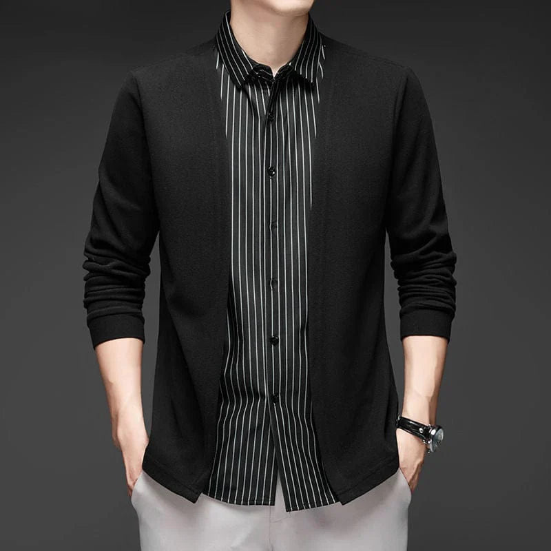 Gianluigi™ Italian 2-in-1 cardigan shirt