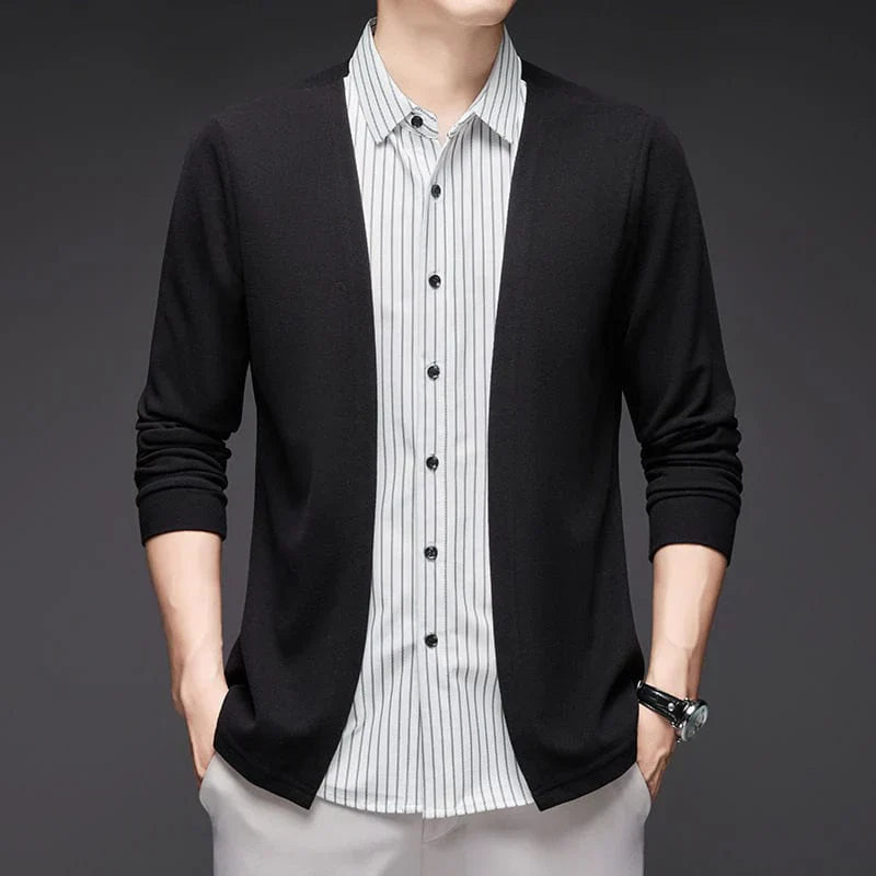 Gianluigi™ Italian 2-in-1 cardigan shirt