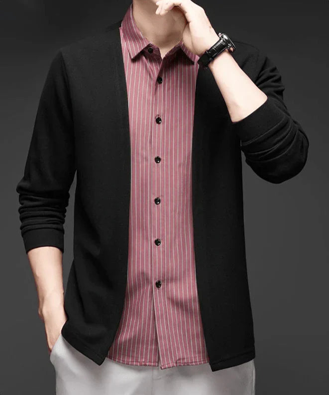 Gianluigi™ Italian 2-in-1 cardigan shirt