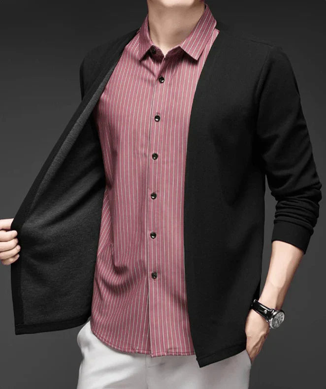 Gianluigi™ Italian 2-in-1 cardigan shirt