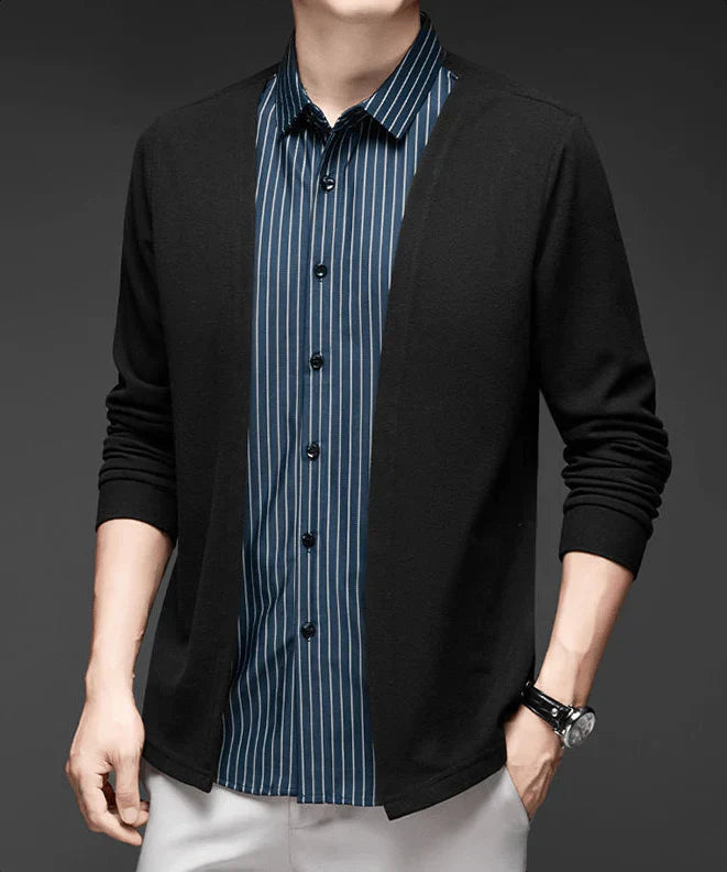 Gianluigi™ Italian 2-in-1 cardigan shirt