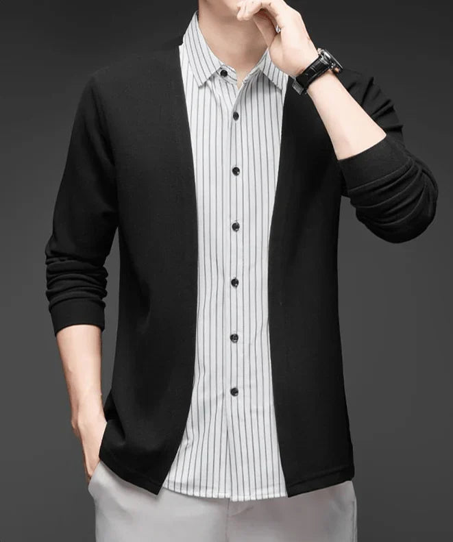Gianluigi™ Italian 2-in-1 cardigan shirt