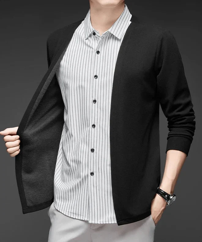 Gianluigi™ Italian 2-in-1 cardigan shirt